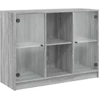 vidaXL Sideboard Grau Sonoma 102x37x75,5 cm Holzwerkstoff