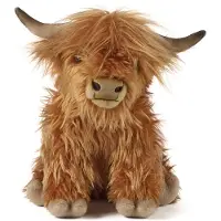 Living Nature Highland Kuh braun 20cm - ohne Sound