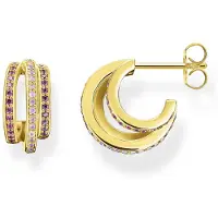 Thomas Sabo CR663-973-7 Damen-Ohrringe Goldfarben Farbige Steine