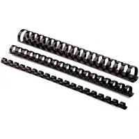 Fellowes Plastikbinderücken 16mm schwarz 100PK