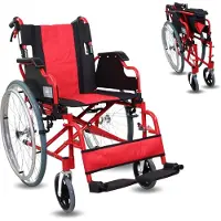 Mobiclinic Rollstuhl faltbar Klapprollstuhl für ältere und behinderte Menschen Selbstfahrender orthopädischer Rollstuhl Leicht Aluminium Torre