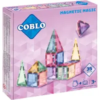 Coblo Spielzeug Magnetische Fliesen Pastell 35 Stück
