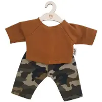 Hollie Puppenhose und Shirt Camouflage Ocker für Modepuppe