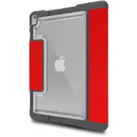 STM Dux Plus DUO Tablet-Cover Apple iPad 10.2 (Gen.9, 2021), iPad 10.2 (Gen.8, 2020), iPad 10.2 (Gen.7, 2019) 25,9 cm (10,2) Book Cover Rot (transparent) -222-237JU-02
