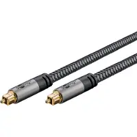 Goobay TOSLINK-Kabel, 1 m, Sharkskin Grey