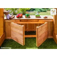Fungoo , Modul "Toybox", teak, große Spielzeugbox