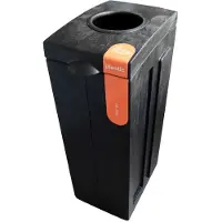 Bonton Papierkorb Polypropylen 70 L 28 (B) x 43 (T) x 77,1 (H) cm Grau
