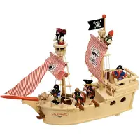 Bigjigs Toys The Paragon Pirate Ship, Schiff, Paragon Pirate Ship, 3 Jahr(e), Mehrfarbig