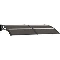 vidaXL Vordach Schwarz 200x75 cm PC