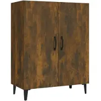 vidaXL Sideboard Räuchereiche 70x34x90 cm Holzwerkstoff
