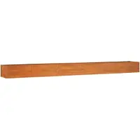 vidaXL Hochbeet Rostig 600x80x45 cm Cortenstahl
