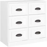 vidaXL Sideboard Weiß 70x35,5x67,5 cm Holzwerkstoff