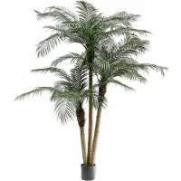 Silk-ka Künstliche Zimmerpflanze Palme Phoenix Grün 183 cm