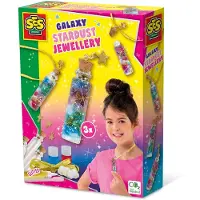 SES Creative 14772 Galaxy-Sternenstaub-Schmuck, Magischer Schmuck-Bastelset, Anhänger-Bastelset für Kinder, 10 Jahr(e), Mehrfarbig