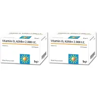 Kvp Vitamin D3 Köhler 2000 IE Kapseln Doppelpack 2x120 St