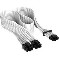 Corsair CP-8920332, PCI-E (12+4-pin), 12VHPWR, Gerade, Gerade, Weiß, 1 Stück(e)