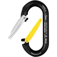 BEAL Twin O Snap Hook Schwarz