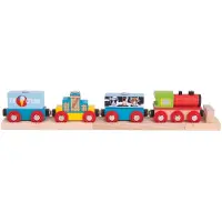 Bigjigs Rail Güterzug + 3 Gleise