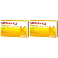 HEVERT Vitamin K2 100 µg Doppelpack 2x60 St Kapseln