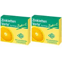 Zink Verla Zinkletten Verla Orange Doppelpack 2x100 St Lutschtabletten