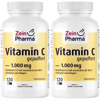 ZeinPharma Vitamin C gepuffert 1000 mg Doppelpack 2x120 St Kapseln