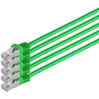 S-Impuls RJ45 Patchkabel m. CAT 7 Rohkabel PIMF grün 3m