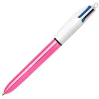 BIC Stift Shine Silver Weiss Rosa (12 Stücke)