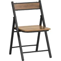 SoBuy Klappstuhl - Modern - Industriell - Max. 150 kg - Braun / Schwarz