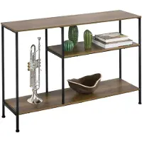 SoBuy Wandtisch - Mit 3 Ablagen - Max. 25 kg - Modern - 120 x 30 x 80 cm