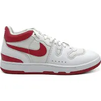 Nike Attack Herren Sneaker Knöchelhoch Weiß mit Schnürverschluss und flacher Absatzhöhe