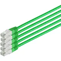 S-Conn S/CONN RJ45-RJ45, m-m, 1m, 1 m, Cat6, S/FTP (S-STP), RJ-45, RJ-45, Grün