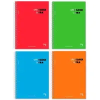 Pacsa Notizbuch-Set Superblock Extra 4 Stücke Bunt A4 120 Seiten