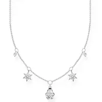 Thomas Sabo Halskette Pinguin und Schneeflocken Silber