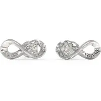 GUESS JUBE03262JWRHT Damen-Ohrringe Ohrstecker Silberfarben Infinity