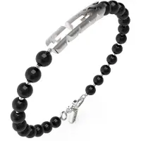 GUESS Edgy Styles Modern Beaded Bracelet JUMB04059JWSTBK - Length: 23 cm