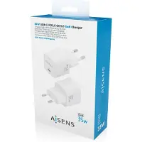 Aisens GaN Wall Charger ASCH-35W1P022-W/ 1xUSB Type-C/ 35W