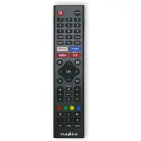 Nedis Ersatz Fernbedienung - Passend für: Hi-Sense - Vorprogrammiert - 1 Gerät - Amazon Prime / Disney + Button / Netflix Button / Rakuten TV Button - Infrarot - Schwarz