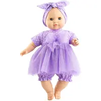 Paola Reina Babypuppe Manus Noemi weißes Mädchen blaue Augen 36cm Puppe