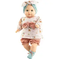 Paola Reina Babypuppe Manus Anastassia weißes Mädchen blaue Augen 36cm Puppen