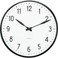 Ginza.se – Station Wanduhr – 29 cm – Schwarz