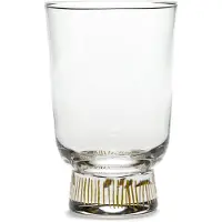 Serax Wasserglas Feast Glassware by Ottolenghi Stripes Gold 330 ml