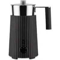Alessi - Plissé Milchaufschäumer, schwarz