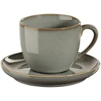 Asa selection Espressotasse mit Unterer, eucalyptus d. 6,7 cm, h. 5,5 cm, 0,09 l.