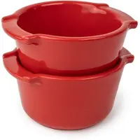 Amscan Duo-Auflaufformen Appolia Red 11 x 11 cm