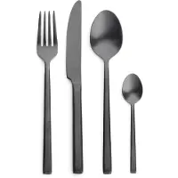 Serax Besteckset Pure Cutlery By Pascale Naessens Black (24-teilig)