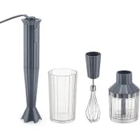 Alessi Stabmixer 4-teiliges Set Alessi Plisse Grey