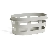 HAY Aufbewahrungskorb Basket Light Grey Small