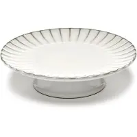 Serax Tortenplatte Inku Tableware White L 24 x 24 x 6,5 cm