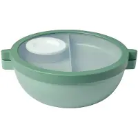 Mepal Bento Vita Lunchbowl, 1,5 Liter, Praktischer Begleiter für unterwegs mit auslaufsicherem Schruabdeckel, nordic sage