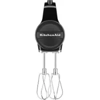 KitchenAid 5KHMB732EBM, Handmixer, Schwarz, Mixen, Rührer, 1,53 m, MATTE BLACK, 2300 RPM